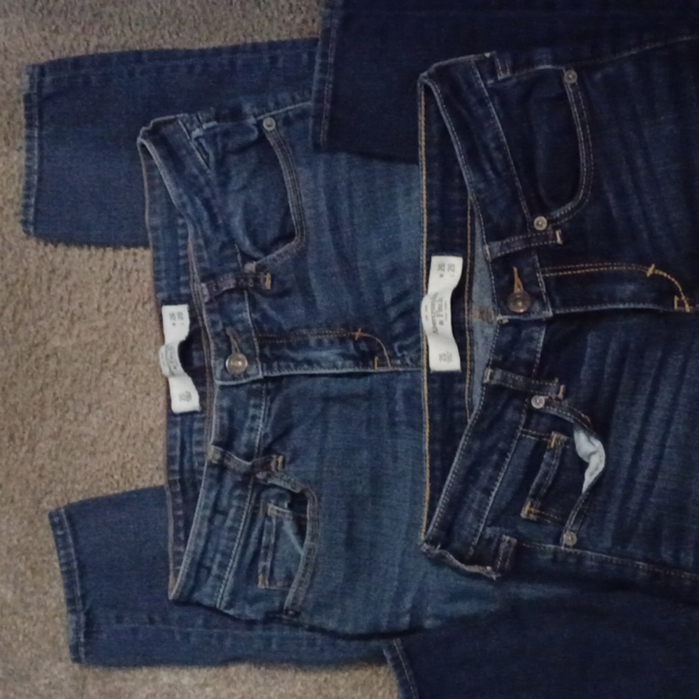 2 Pairs Abercrombie & Fitch Size 2 S Skinny